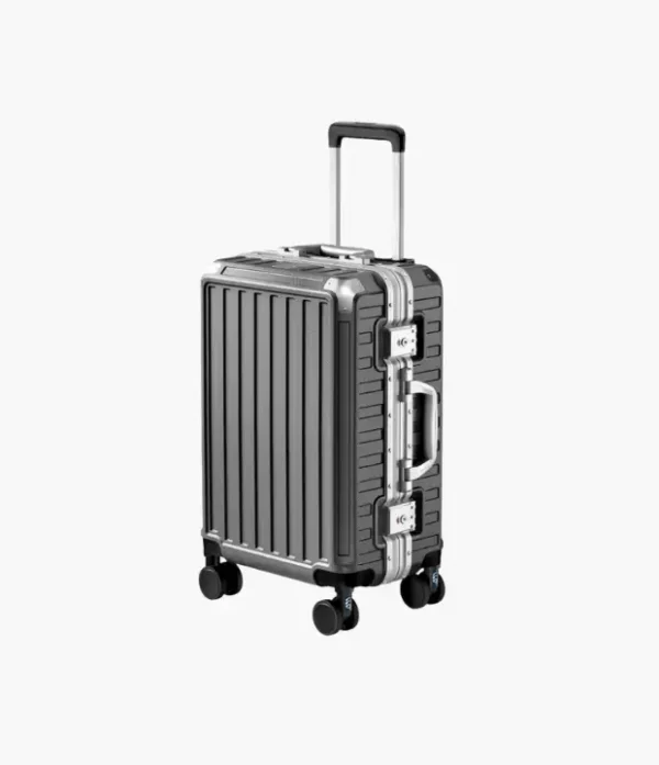zipperless-luggage Aluminum Frame Zipperless Carry-On Suitcase